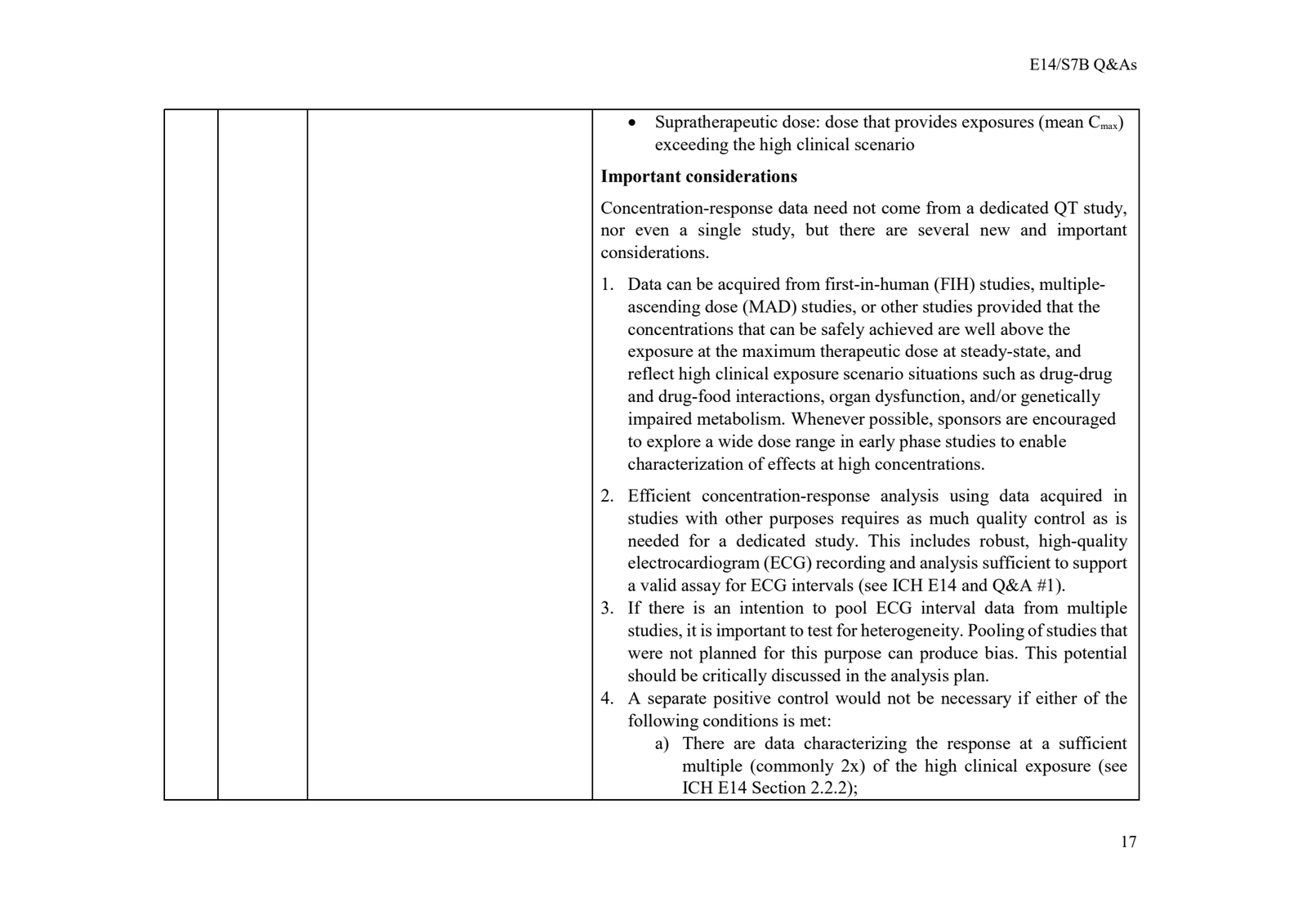 ICH PDF 第 17 页:同一段「数据可来自 FIH / MAD」表述的 ICH 版本